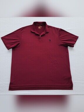 Polo Ralph Lauren Performance Polo Shirt Burgundy XL Stretch Golf